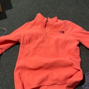 the north face half zip up hoodie